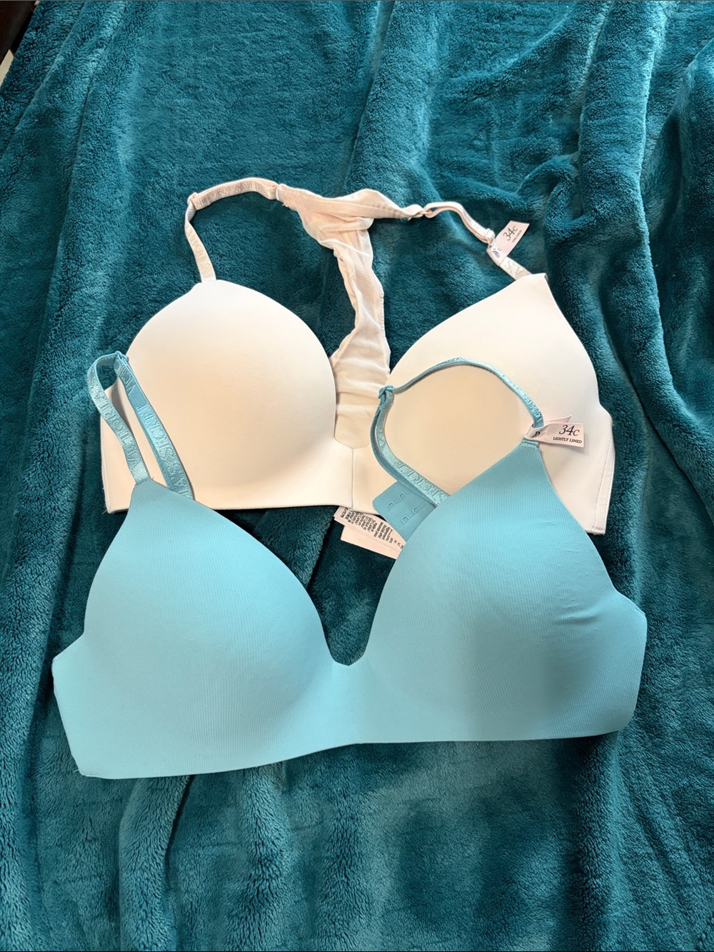 Blue and pink  T-Shirt BrasVictoria’s Secret 34 bundle of two NEW